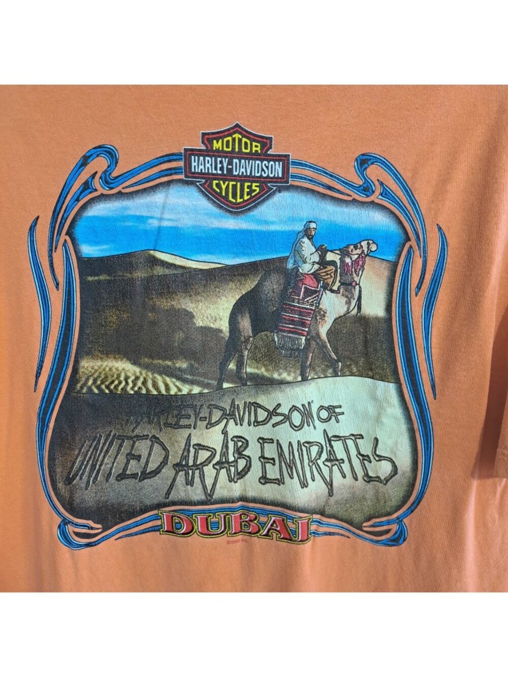 Harley-Davidson Men's L Orange Short Sleeve T-Shirt Dubai United Arab Emirates